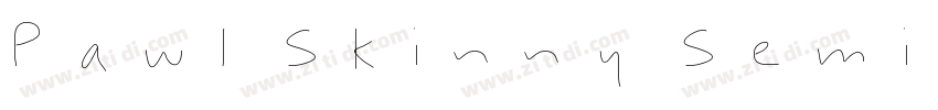 Pawl Skinny Semibold字体转换